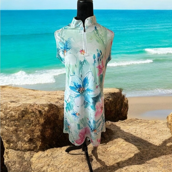 Source Unknown Dresses & Skirts - Source Unknown Floral Midi Dress - Blue and Pink